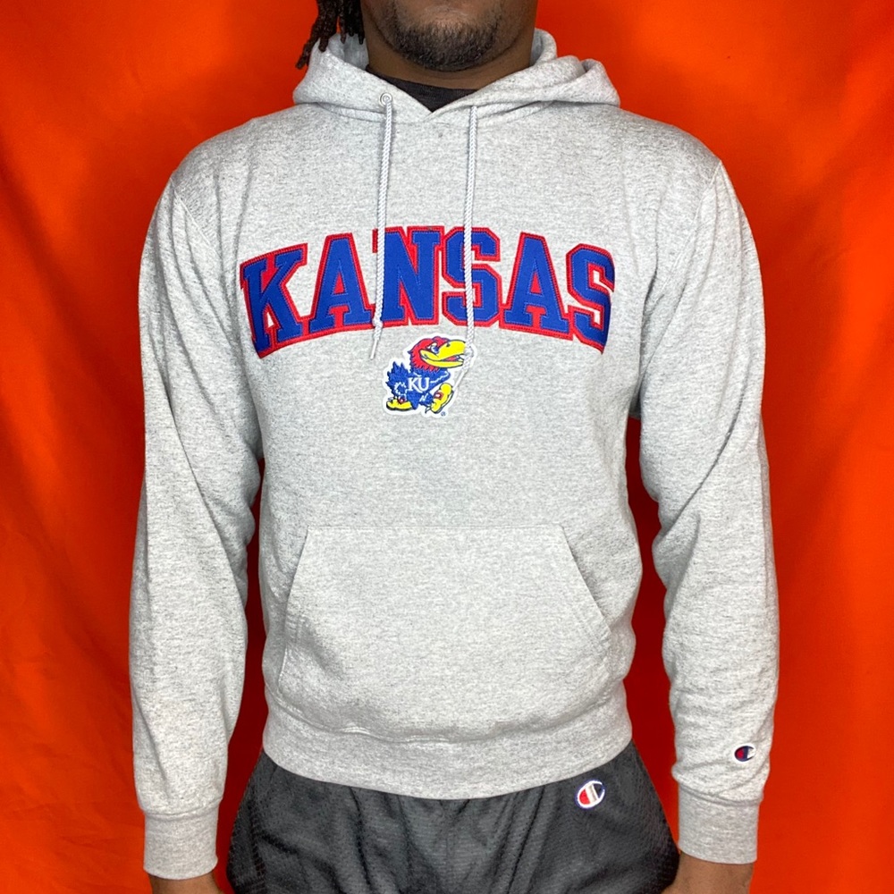 Vtg Champion Kansas University pullover hoodie